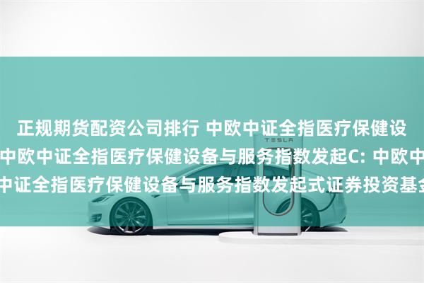 正规期货配资公司排行 中欧中证全指医疗保健设备与服务指数发起A,中欧中证全指医疗保健设备与服务指数发起C: 中欧中证全指医疗保健设备与服务指数发起式证券投资基金基金产品资料概要更新